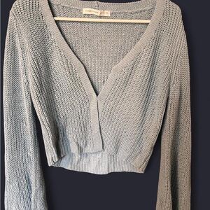 Altar'd State Light Blue Knit Top